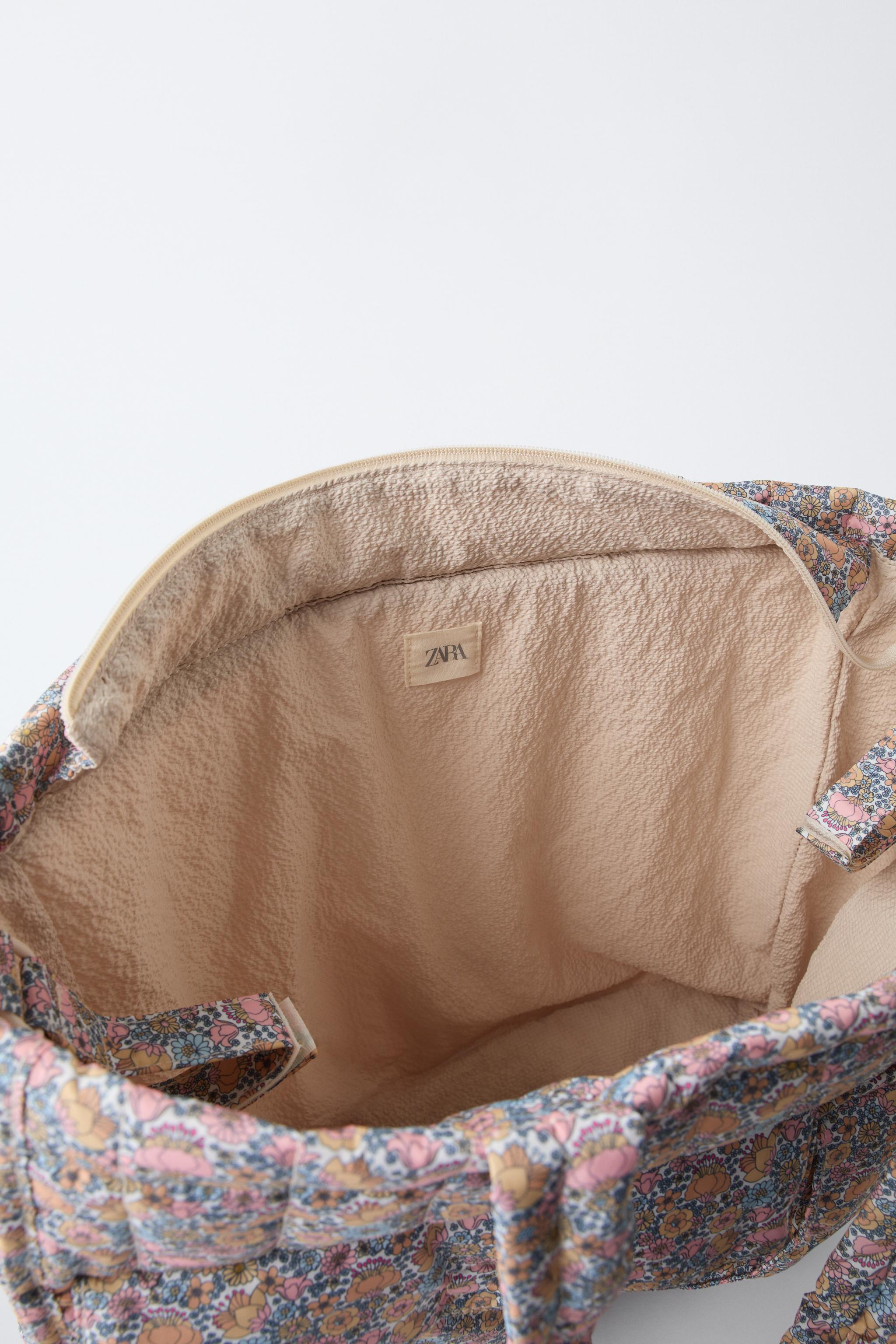 FLORAL PRINT MATERNITY BAG PACK - Pink | ZARA UAE - Dubai