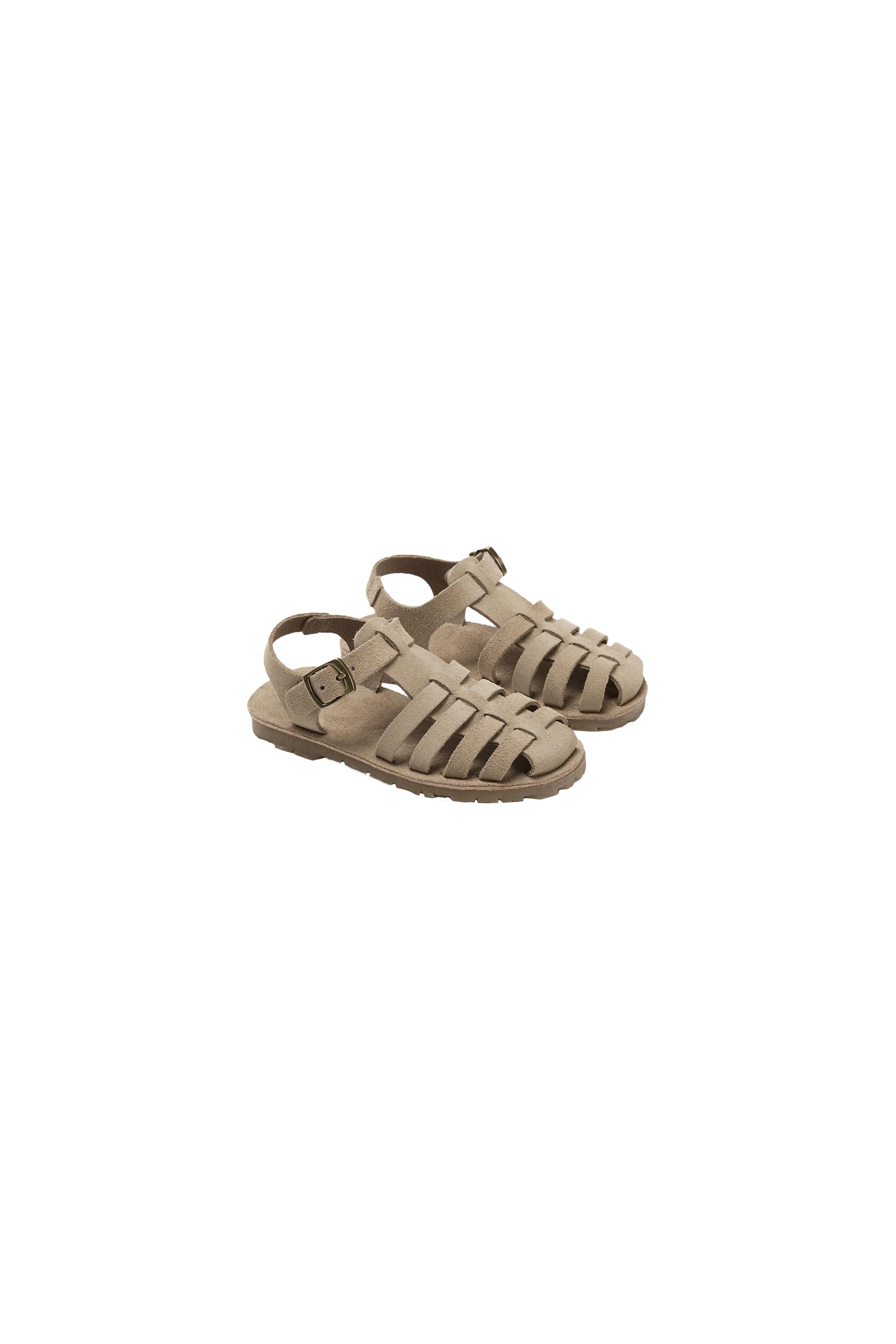 LEATHER FISHERMAN SANDALS - Sandy Brown | ZARA Canada