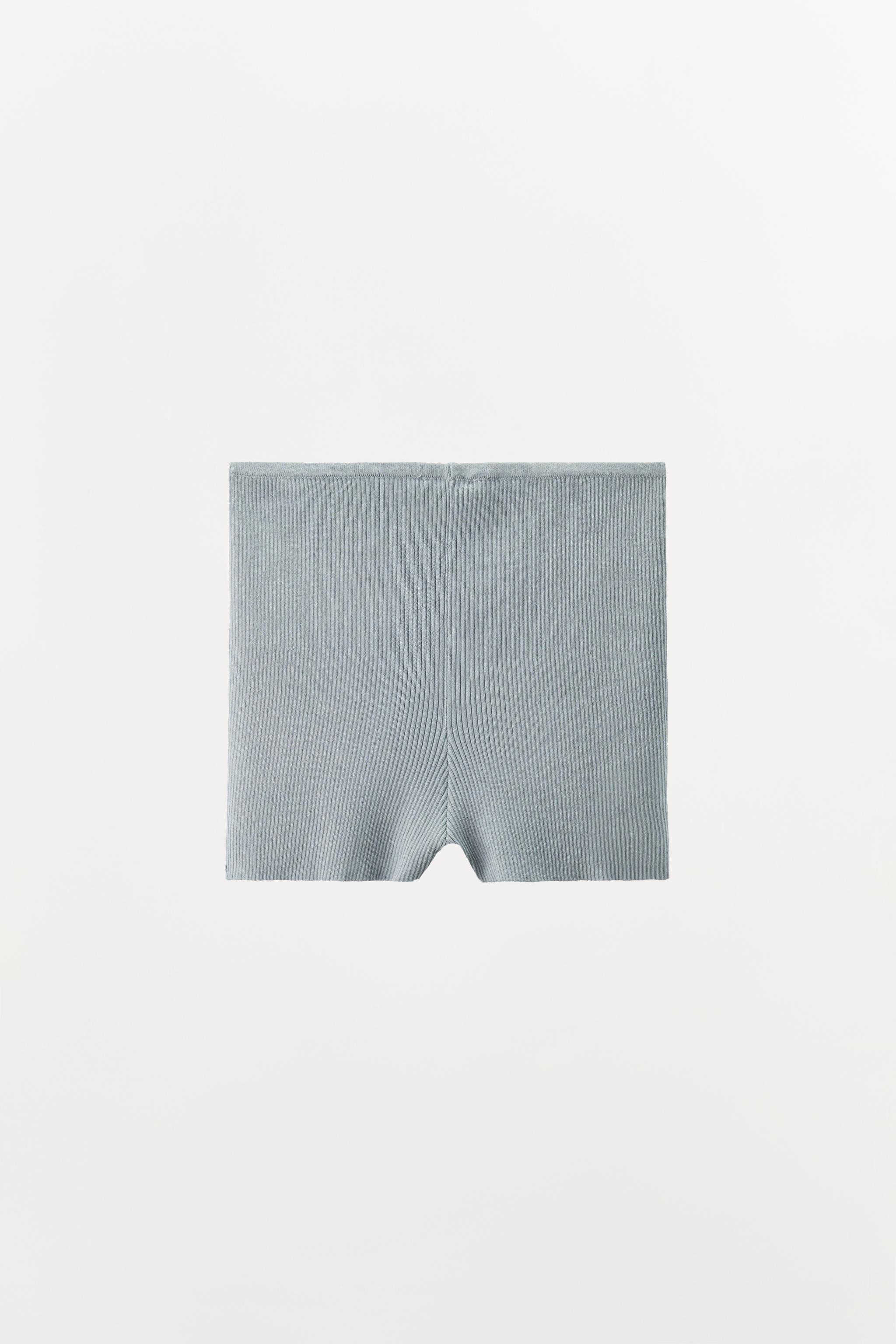 新品未開封　M_ RIB KNIT SHORTS / リブニットショーツ Rib-knit Shorts - Natural white/nepped - Ladies | H&M US