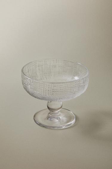 GLASS DESSERT CUP WITH RAISED DESIGN - Transparent by Zara - Image 5