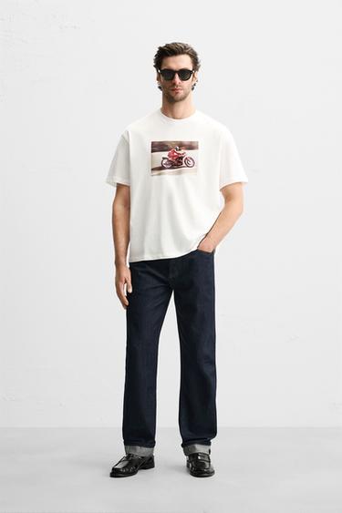 T-SHIRT WITH PHOTO PRINT - White by Zara - Image 0