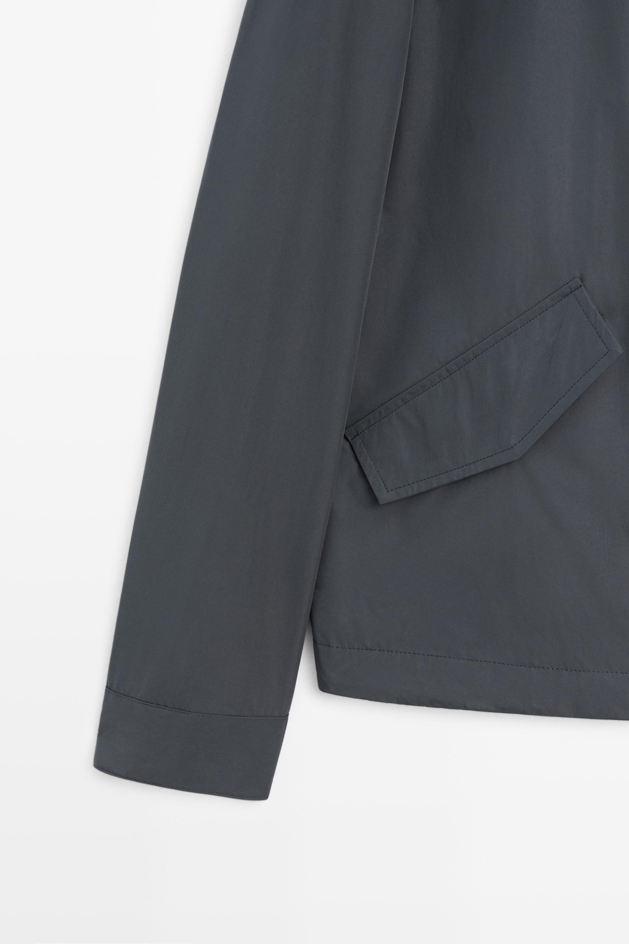 High neck jacket with pocket details