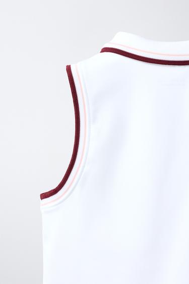 SPORTY POLO SHIRT - White by Zara - Image 3