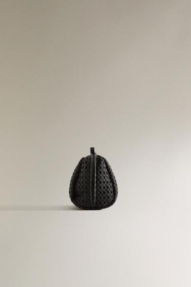 WAFFLE-KNIT FABRIC WASH BAG - Black by Zara - Image 2