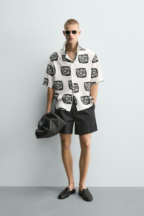 CONTRAST PRINT RELAXED FIT SHIRT from Zara - $69.90