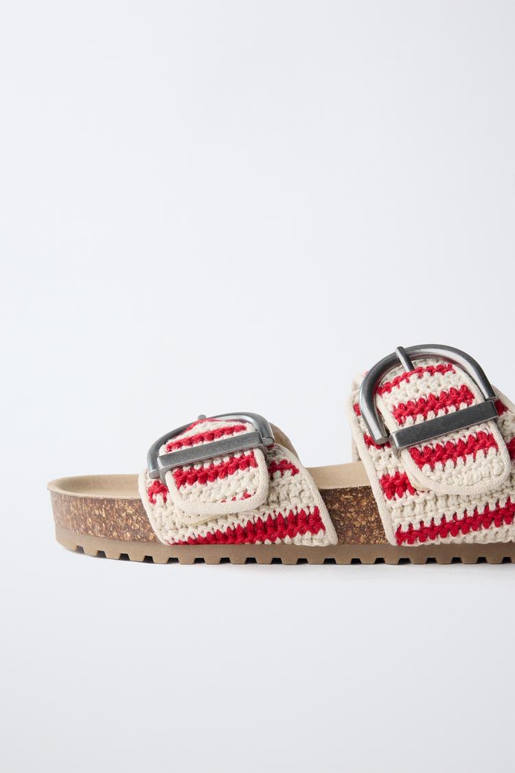 SANDALIAS DE CROCHET CON HEBILLAS 6