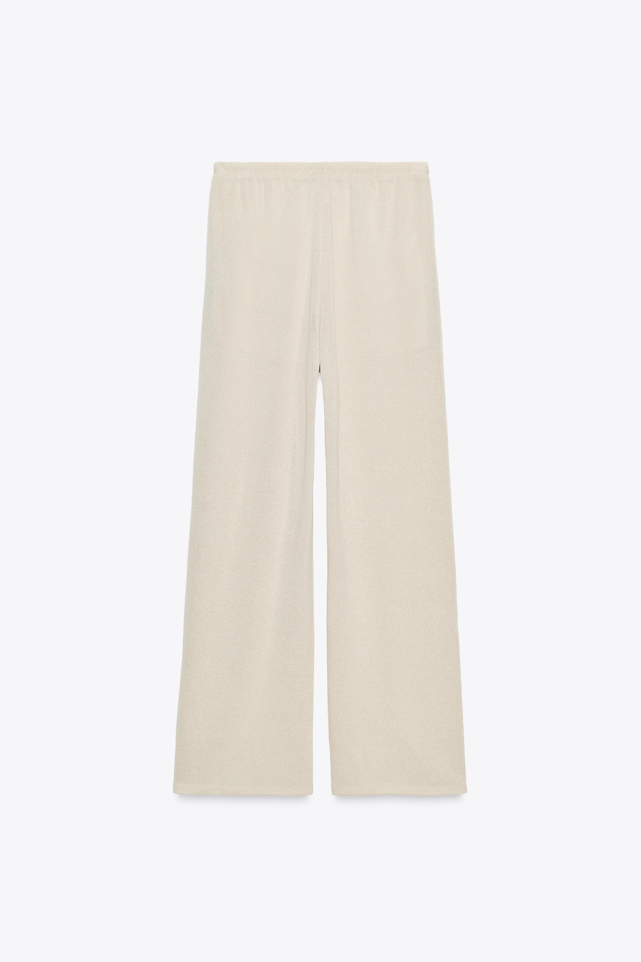 CUT KNIT PANTS - Sand | ZARA United States