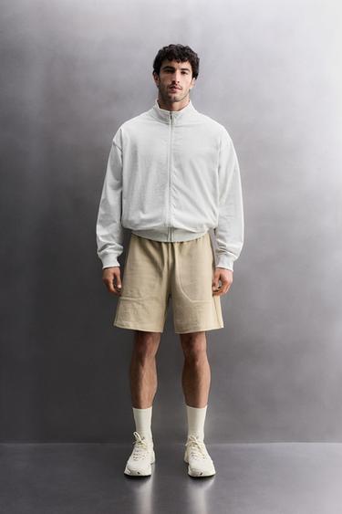 HEAVYWEIGHT JOGGER SHORTS - Sand by Zara