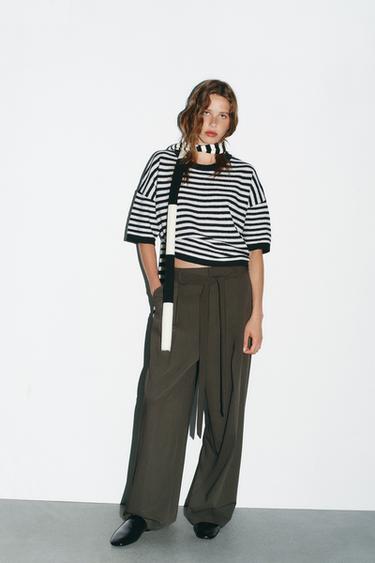 100% WOOL STRIPED JUMPER - striped by Zara