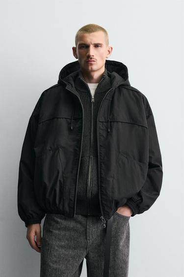 ÁO KHOÁC KỸ THUẬT CHẦN BÔNG - Màu đen từ Zara