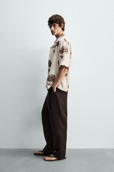 FLORAL EMBROIDERY SHIRT - Ecru by Zara - Image 3