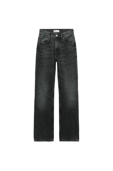 HIGH-RISE STRAIGHT-FIT TRF JEANS