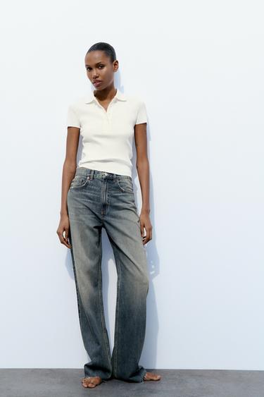 CAMISETA POLO CANALÉ - Blanco roto de Zara