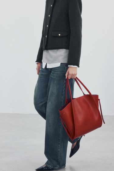 BOW SHOPPER BAG — Red 1
