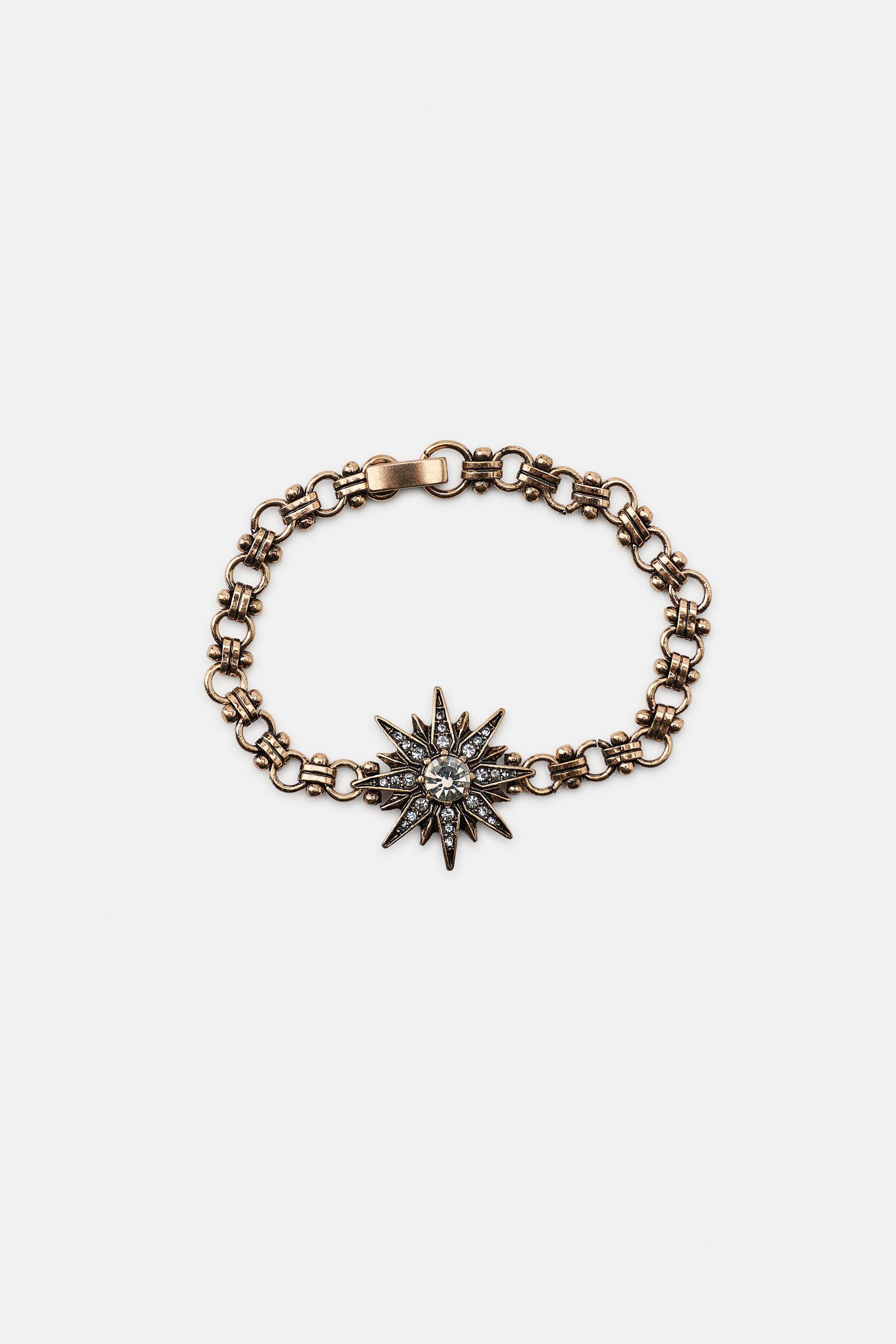 3-PACK OF METALLIC STAR CHARM BRACELETS