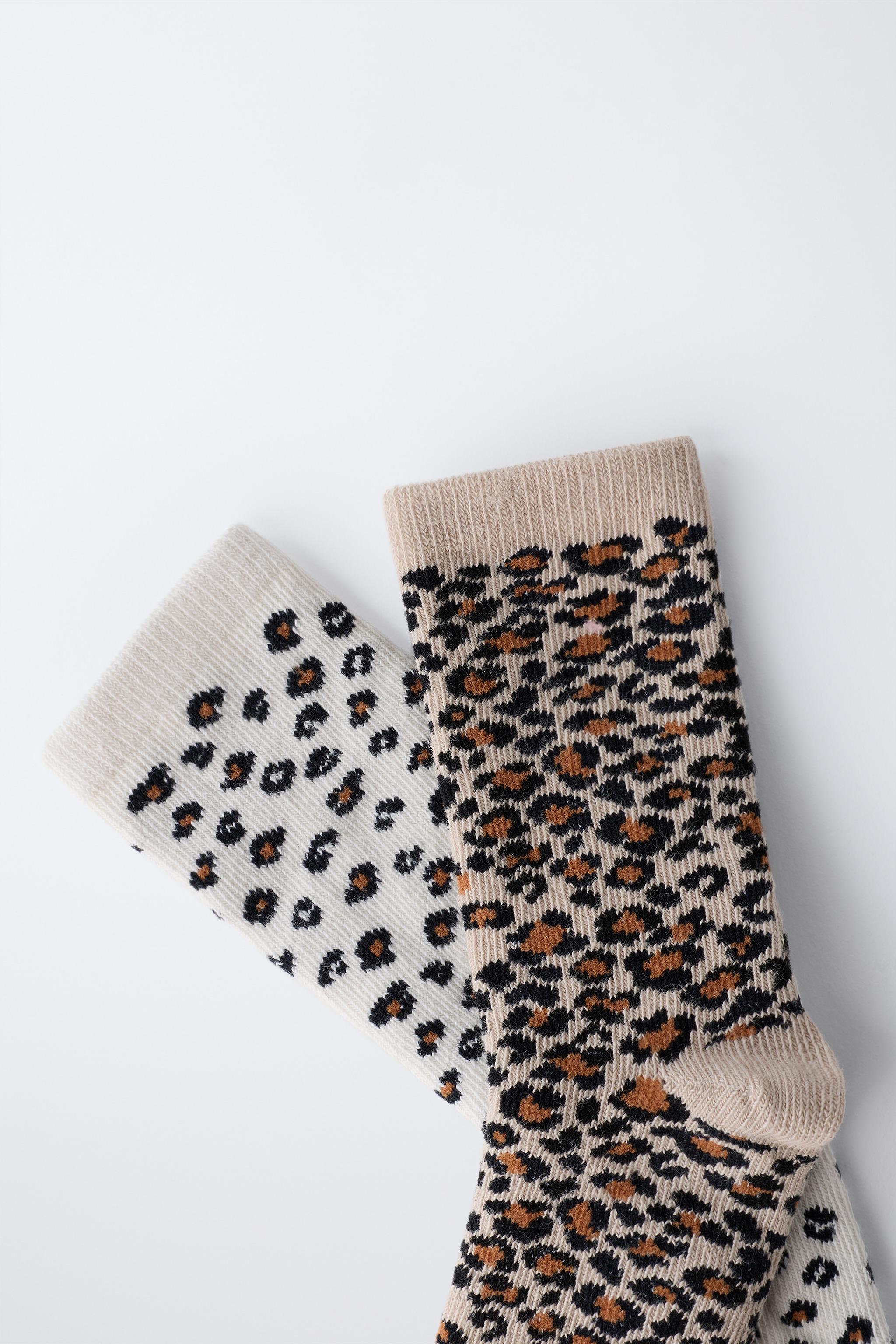 TWO-PACK OF ANIMAL PRINT SOCKS