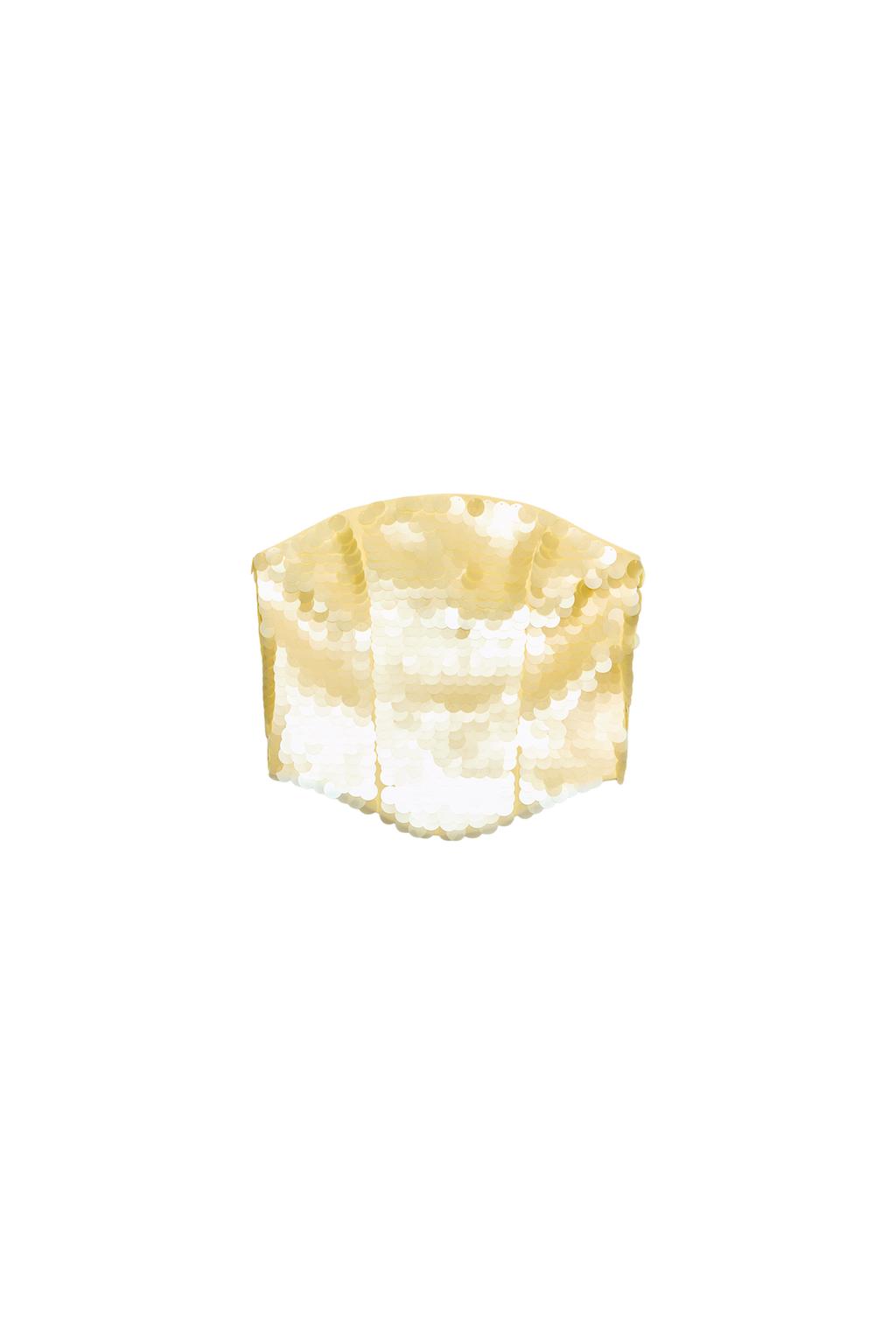 SEQUIN BANDEAU TOP - image 3