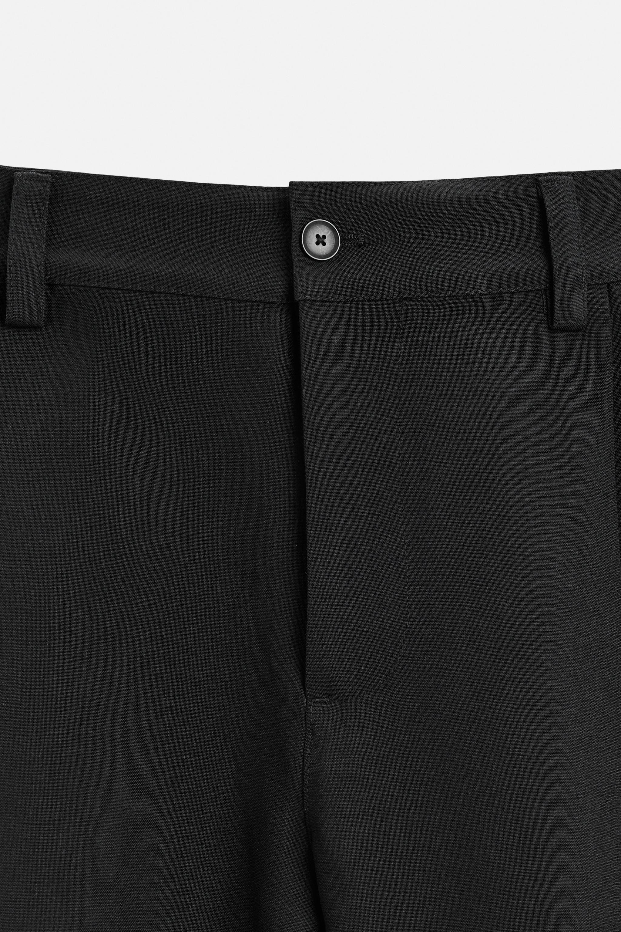 BALLOON FIT プリーツ パンツ - ブラック | ZARA Japan / 日本