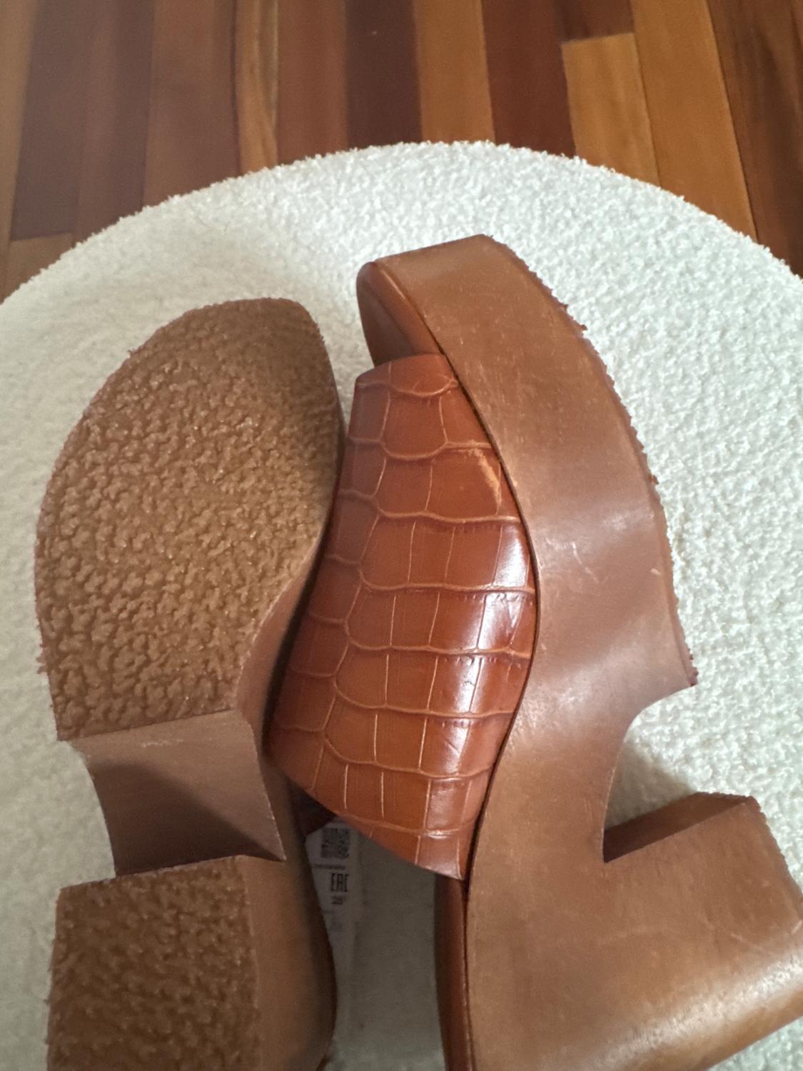 BROWN ANIMAL PRINT PLATFORM SANDALS - Image 6
