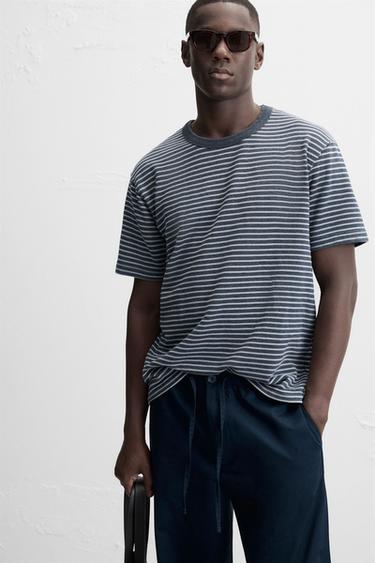 STRIPED JACQUARD SWEATSHIRT - Indigo by Zara - Image 5