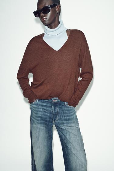 JEAN Z1975 DROIT TAILLE BASSE LONGUEUR MAXI - Bleu de Zara - Image 2