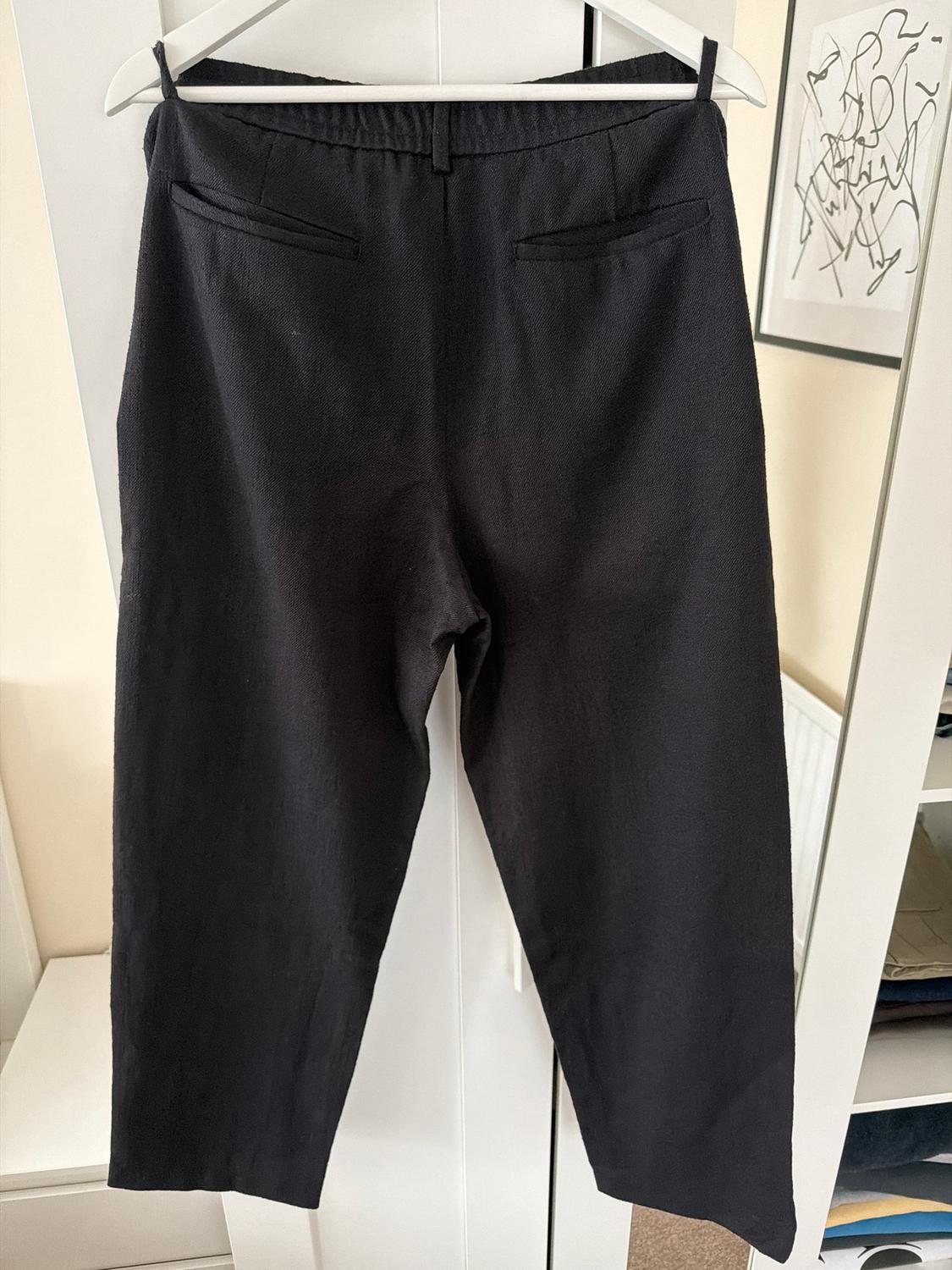 TEXTURED REGULAR FIT TROUSERS - Image 3