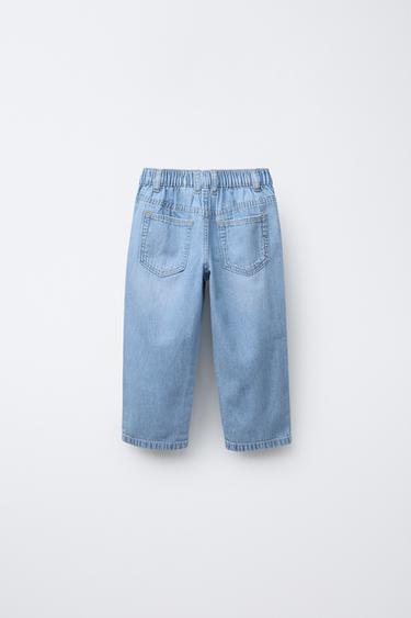 LOOSE-FITTING RELAXED FIT DENIM - Light blue by Zara - Image 1