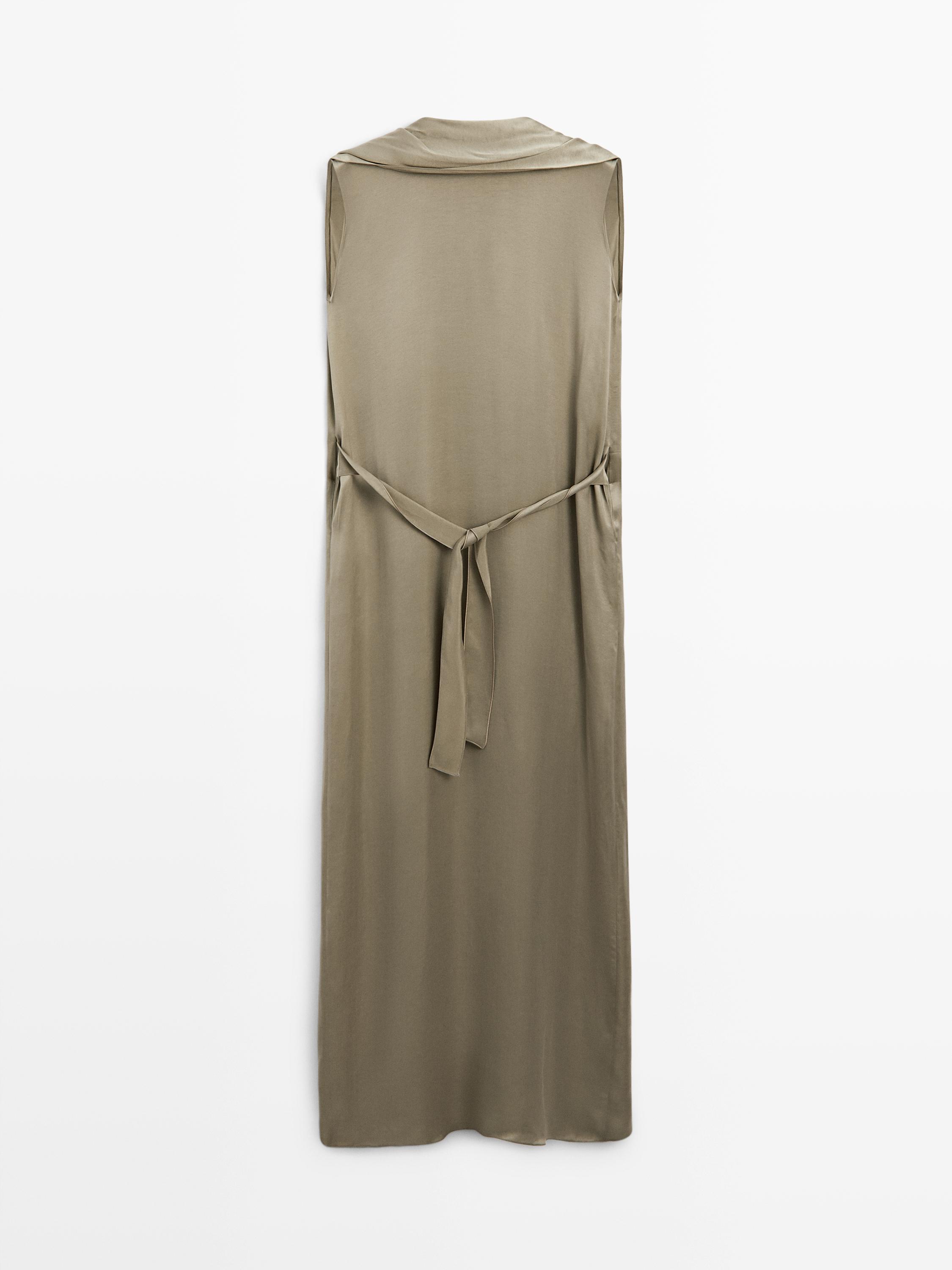 Flowing dress with cape detail - STUDIO