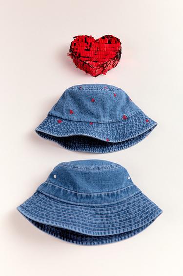 GORROS BOB DENIM - Azul de Zara