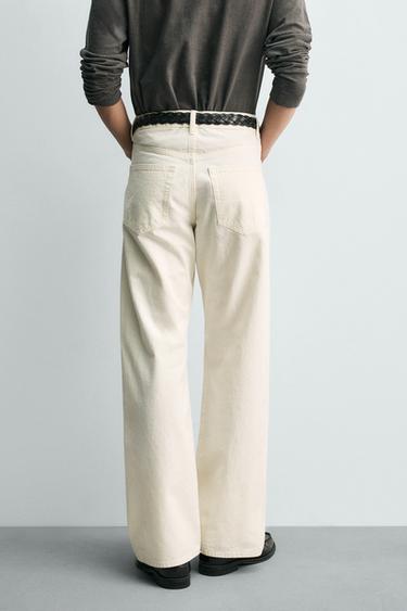 LOOSE FIT JEANS - Oyster-white by Zara - Image 2