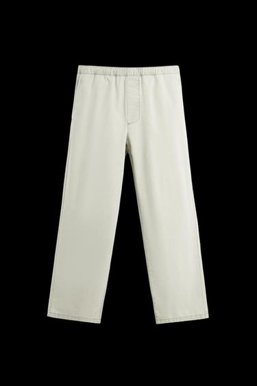 WEITE BAUMWOLLHOSE - Hellbeige von Zara - Bild 0