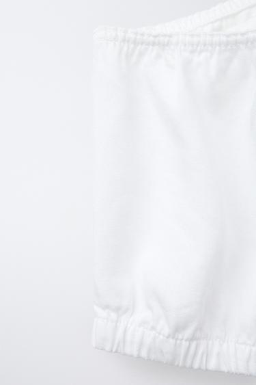TOP COL ASYMÉTRIQUE - Blanc de Zara - Image 3