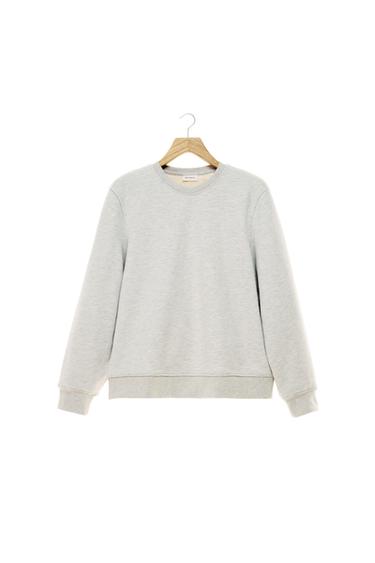 HEAVYWEIGHT CREW NECK SWEATSHIRT - SILVER UNIVERSE by Zara