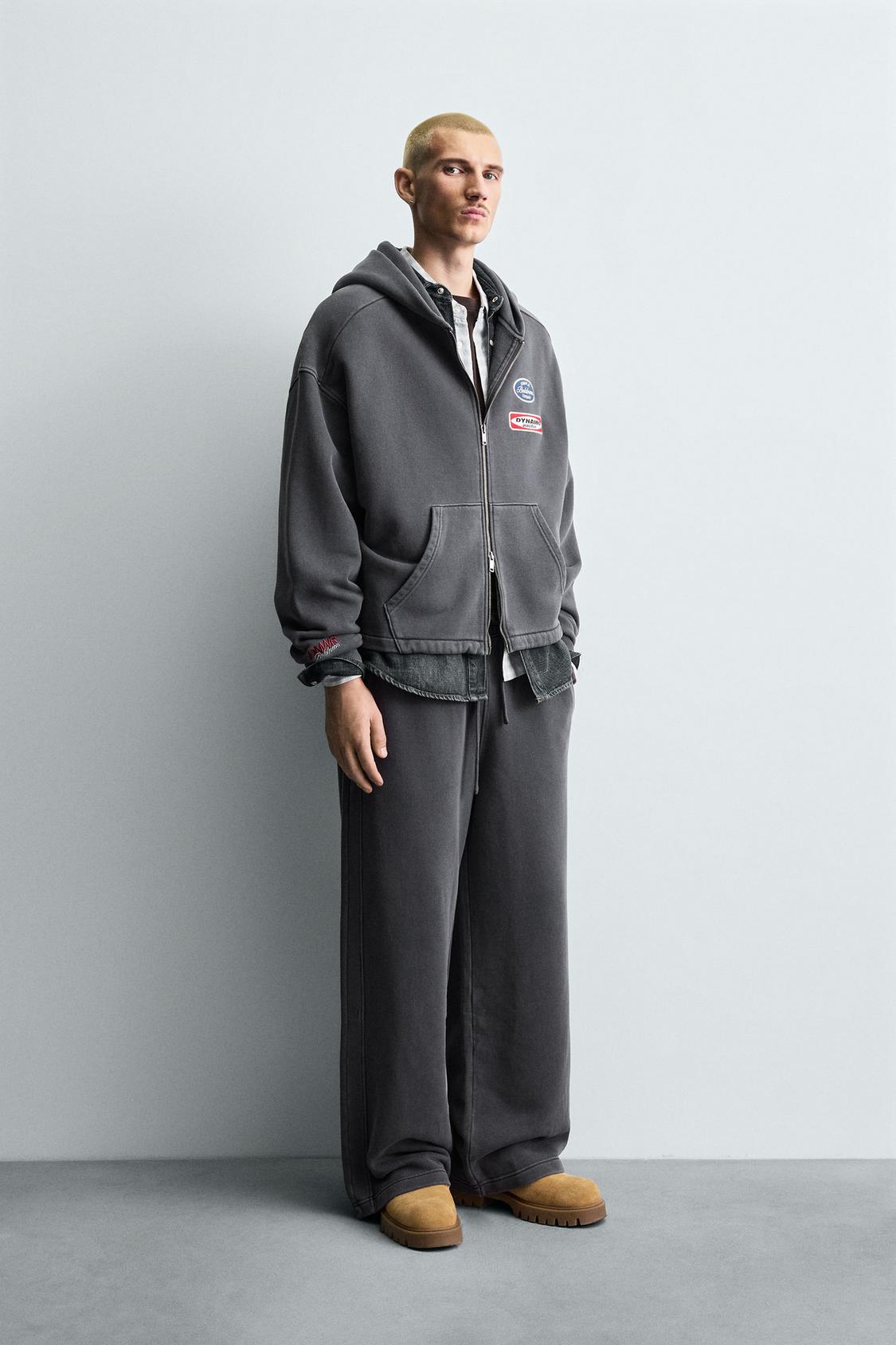 БРЮКИ ДЛЯ БЕГА ТРУСЦОЙ, ВЫСТИРАННЫЕ ZARA