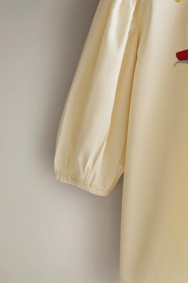 ROBE DE PLAGE ENFANT BRODÉE - Crème de Zara - Image 2