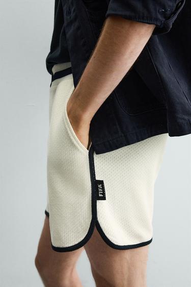 FRANCE 98 FIFA WORLD CUP™ FIFA CLASSICS CONTRAST SHORTS - White by Zara - Image 5