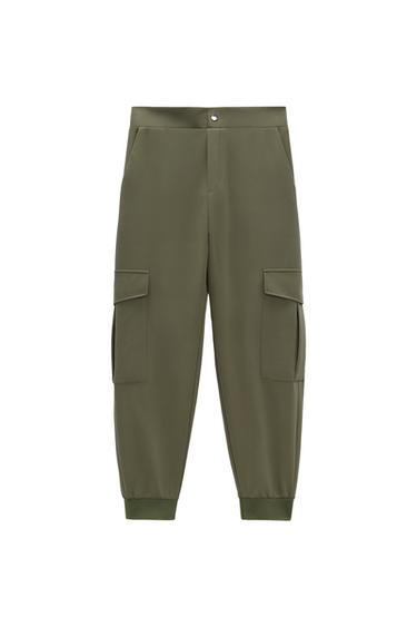 CARGO TROUSERS WITH CUFFED HEMS