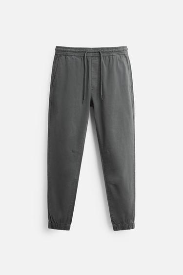 FADED JOGGER WAIST TROUSERS - Dark grey by Zara - Image 5