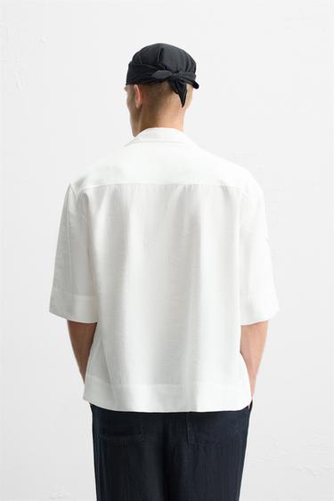 CHEMISE BRODERIE AJOURÉE - Blanc de Zara - Image 2