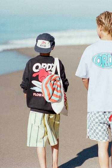 LOGO PRINT SWEATSHIRT - Dark anthracite by Zara