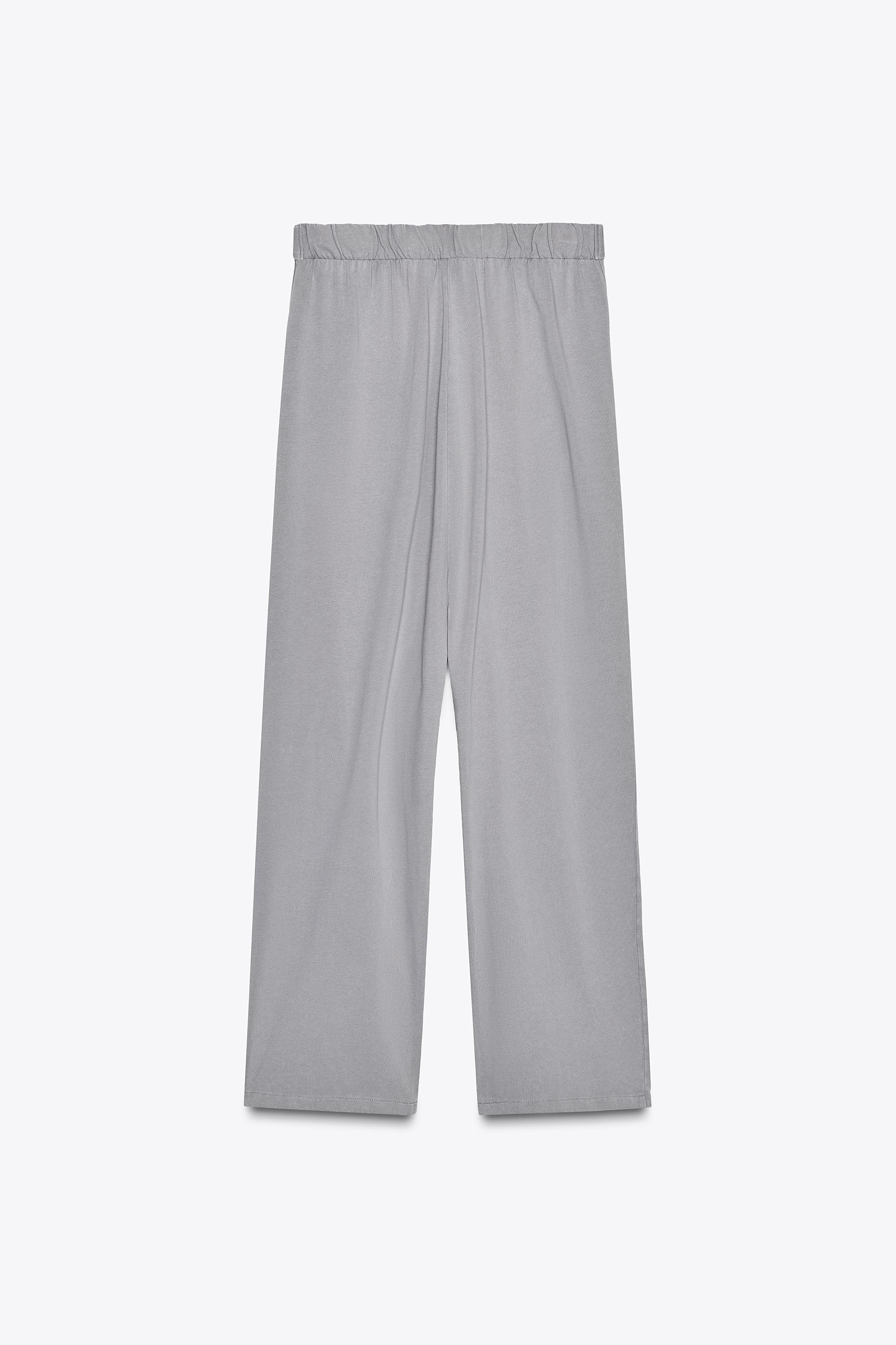 【ZARA】ウォッシュドパレオパンツ グレーグリーン 4174/195/916 ウォッシュドパレオパンツ - グレーグリーン | ZARA Japan / 日本
