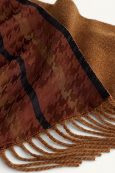 COMBINED STRIPED SCARF LIMITED EDITION - Brick by Zara - Image 5