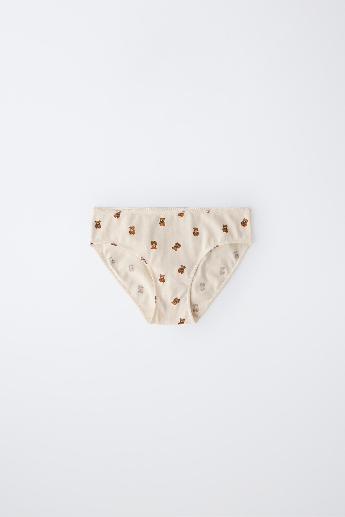 Трусы-брифы Ages Bear для детей, 6 шт. — Zara, цвет: Розовый — фото 3