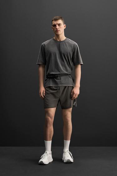 WASHED TRAINING T-SHIRT - Anthracite grey by Zara - Image 0
