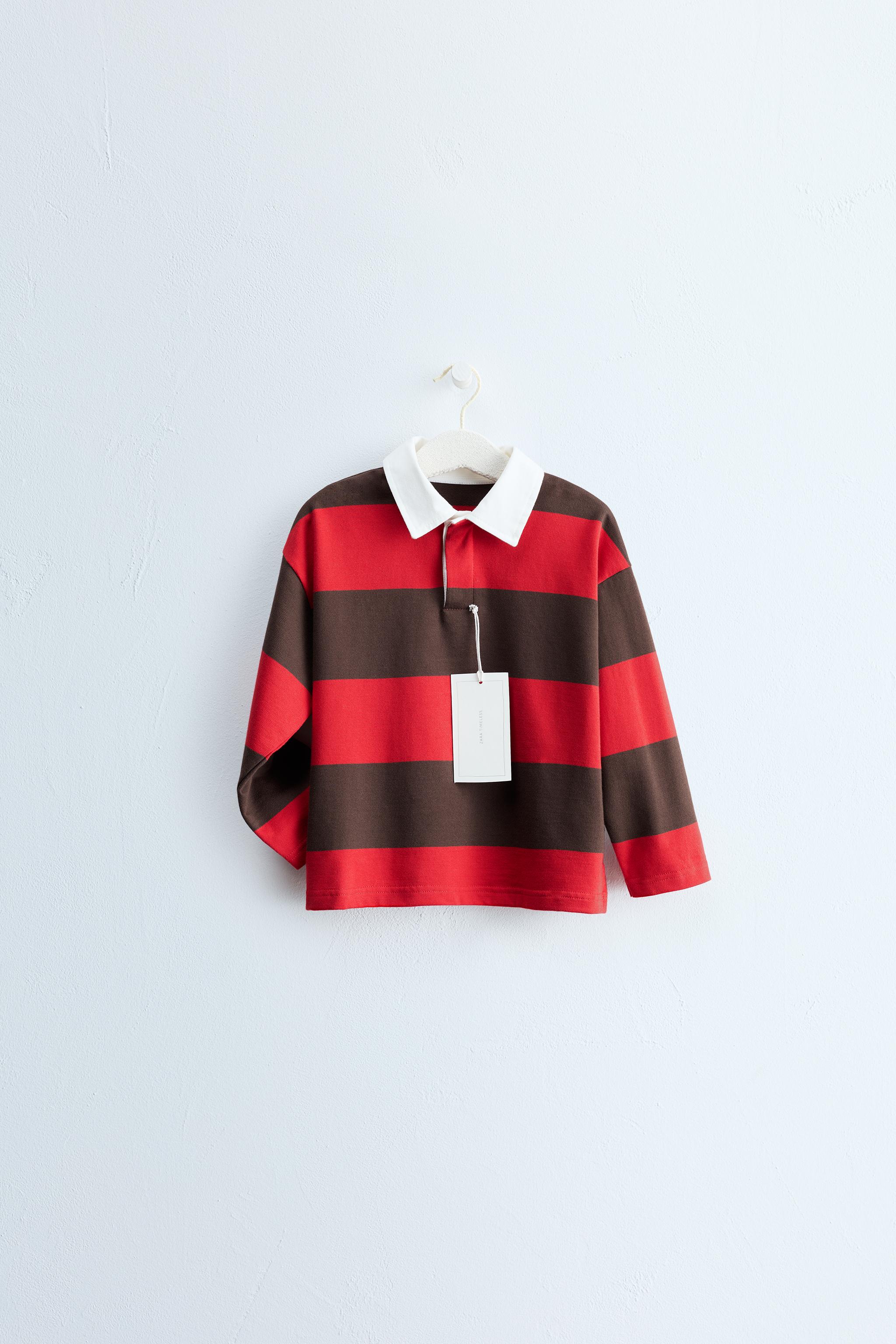 ZARA TIMELESS - POLO IMPRIMÉ RAYURES