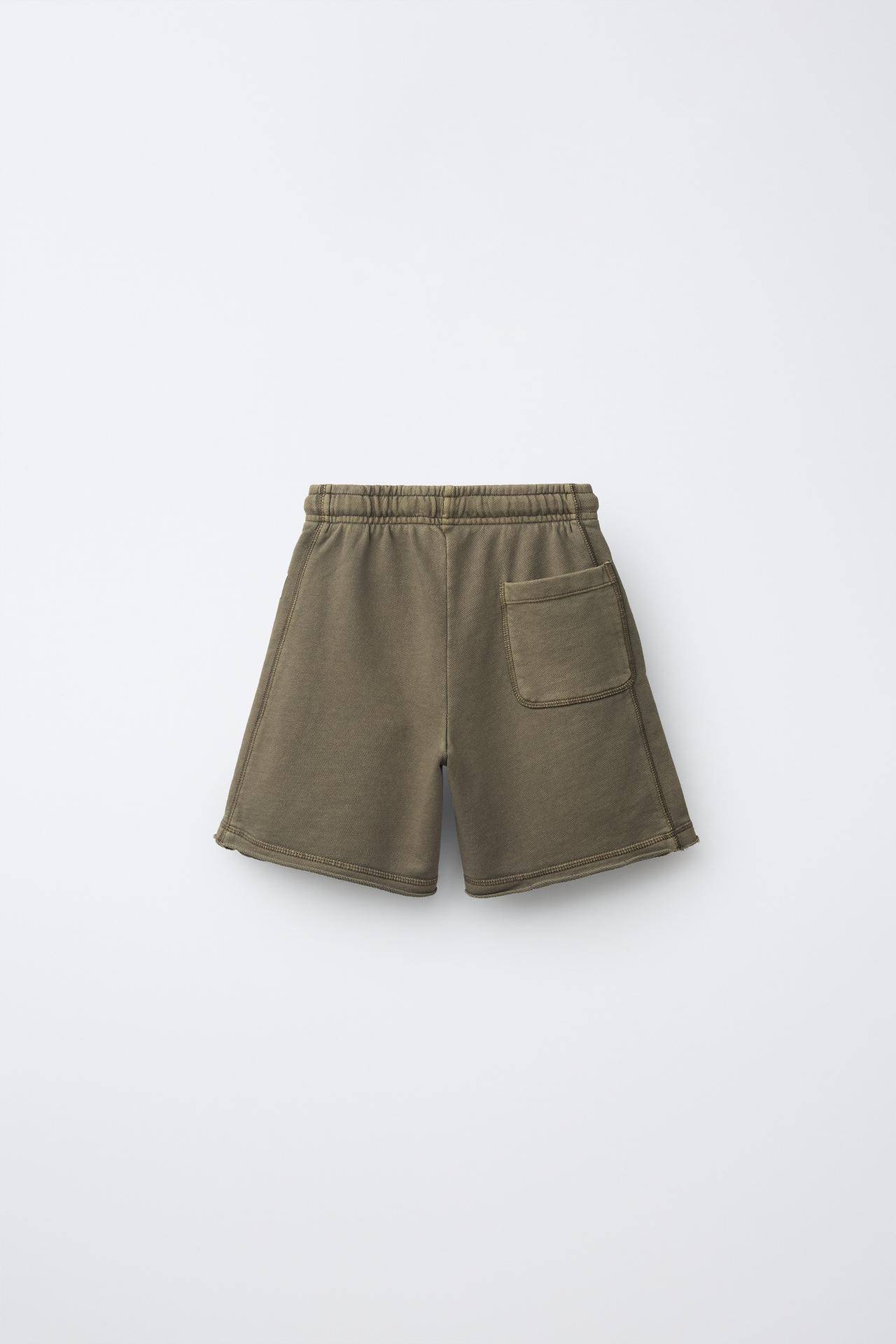 GARMENT DYED SHORTS — Khaki