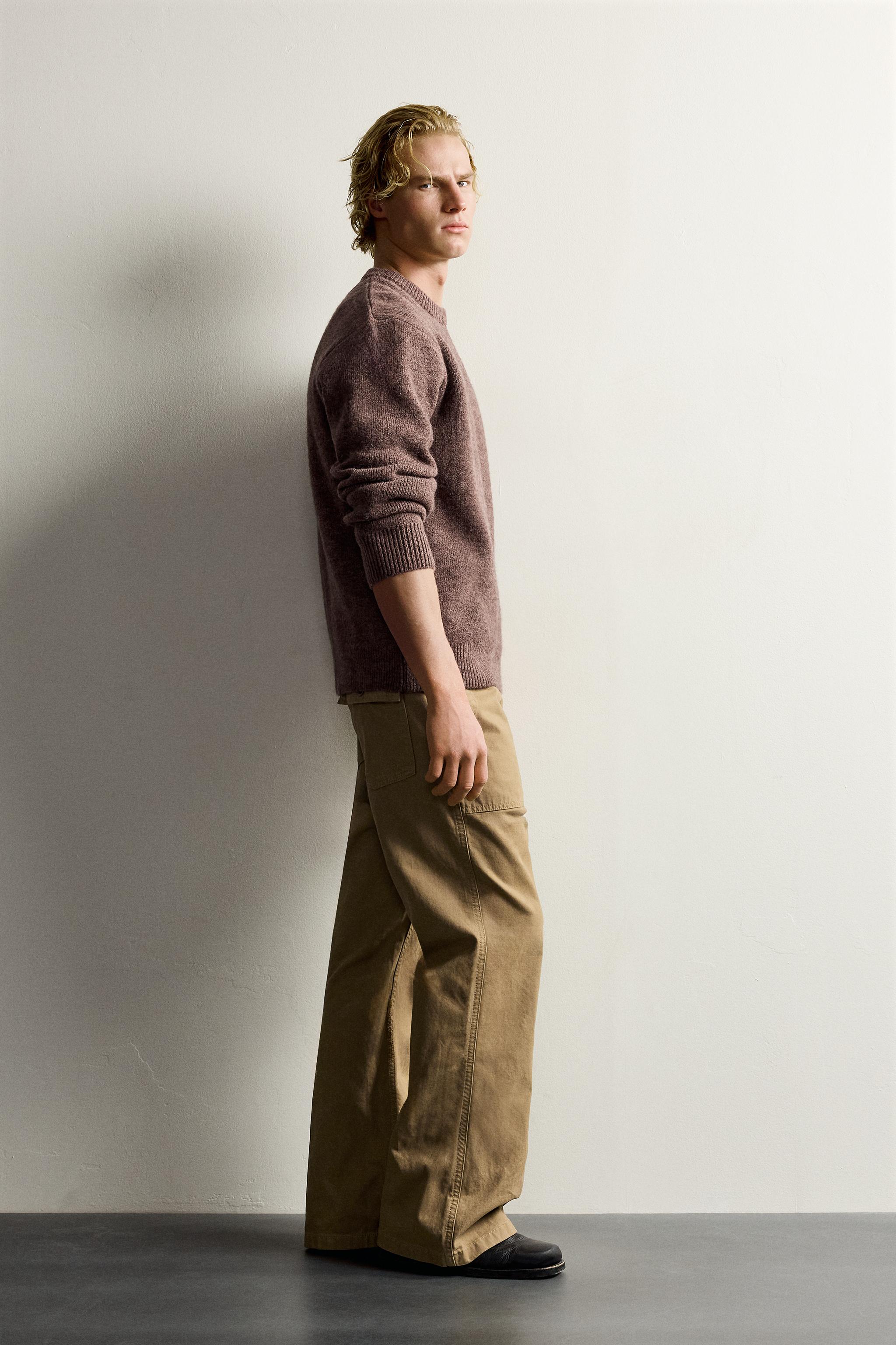 TEXTURED WOOL SWEATER