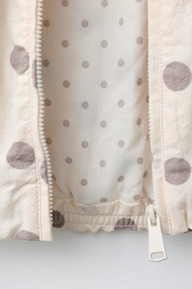 POLKA DOT QUILTED BOMBER JACKET - Stone by Zara - Image 3