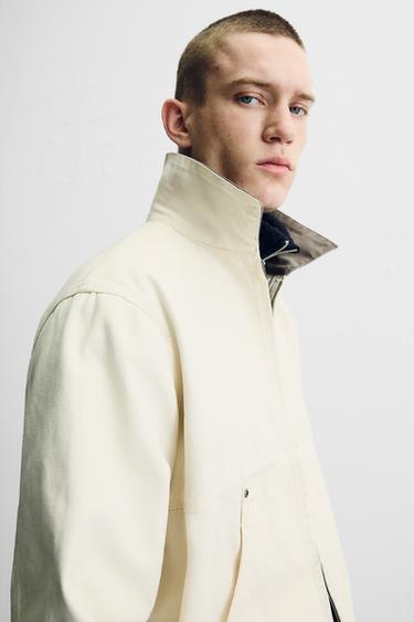 Zara SPLATTER PRINT JACKET - Oyster-white - Image 0