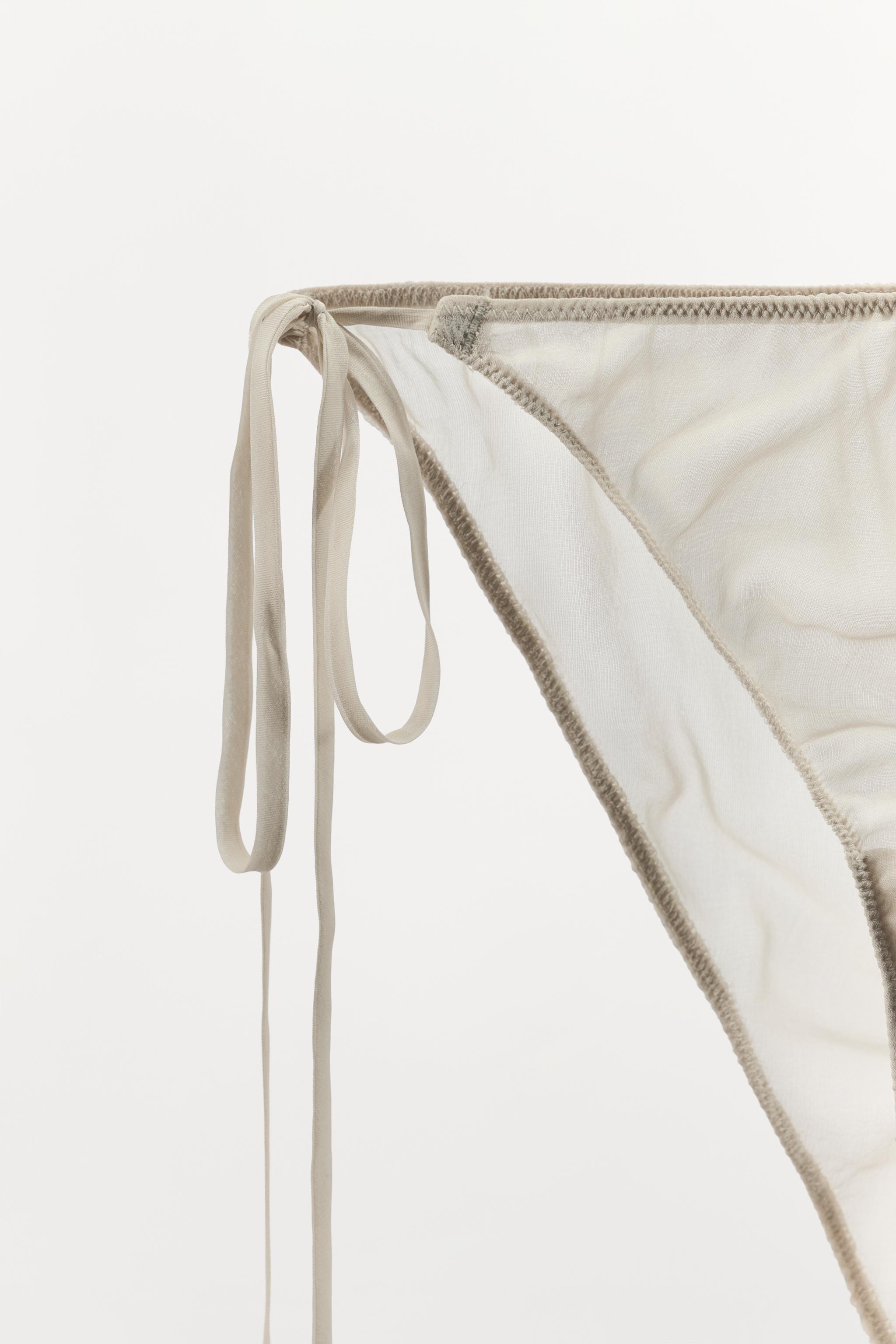 CULOTTE 100% SOIE À NŒUDS